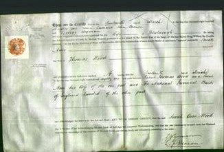 Deed by Married Women - Sarah Ann Wood-Original Ancestry