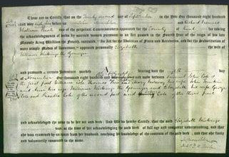 Deed by Married Women - Elizabeth Wickings-Original Ancestry