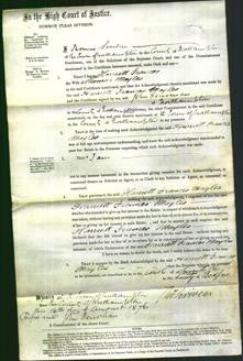 Court of Common Pleas - Harriett Frances Mayles-Original Ancestry