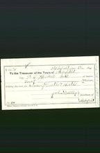 Wakefield, Massachusetts Payment Voucher - P.T. Haskell-Original Ancestry