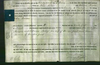 Deed by Married Women - Catherine Anwyl Morgan-Original Ancestry