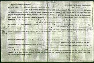 Deed by Married Women - Charlotte Vyse, Alice Hunt, Harriet Richardson and Emily Waller-Original Ancestry