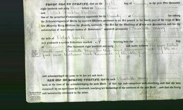Deed by Married Women - Charlotte Mary Smith-Original Ancestry