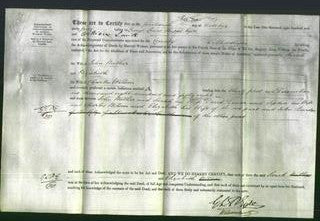 Deed by Married Women - Sarah Walker and Elizabeth Wilson-Original Ancestry