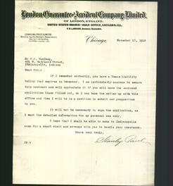 Letterhead - London Guarantee and Arrident Company Limited