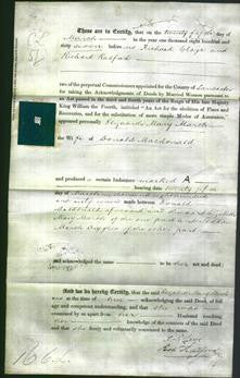 Deed by Married Women - Elizabeth Mary Marsh MacDonald-Original Ancestry