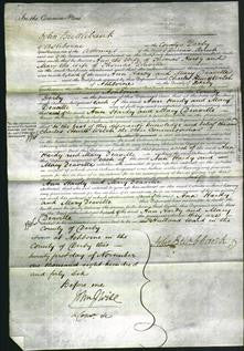 Court of Common Pleas - Ann Hardy and Mary Deaville-Original Ancestry