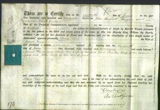 Deed by Married Women - Clara Paine-Original Ancestry