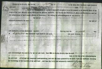 Deed by Married Women - Ann Hudson-Original Ancestry