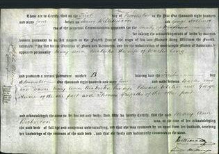 Deed by Married Women - Dame Mary Ann Bickerton Long-Original Ancestry