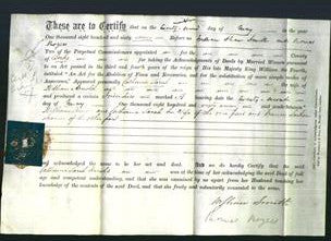 Deed by Married Women - Catherine Sarah Arnold-Original Ancestry