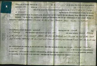 Deed by Married Women - Elizabeth Krockow von Wickerode-Original Ancestry