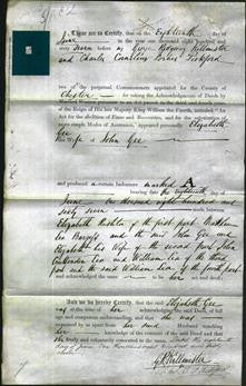 Deed by Married Women - Elizabeth Gee-Original Ancestry