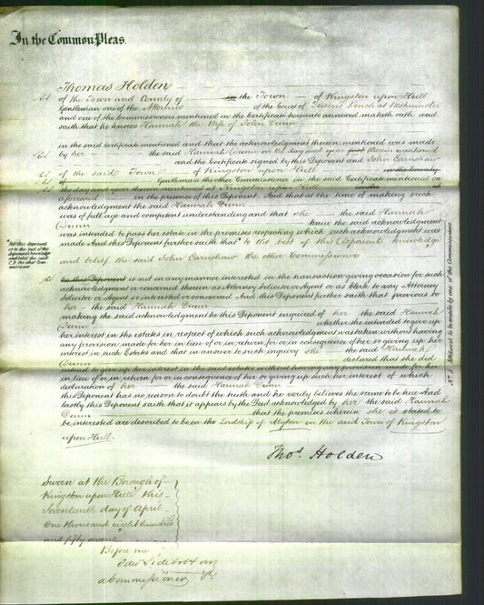 Court of Common Pleas - Hannah Dunn