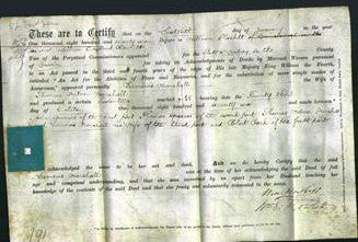 Deed by Married Women - Damaris Marshall-Original Ancestry