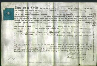 Deed by Married Women - Elizabeth Pryer-Original Ancestry