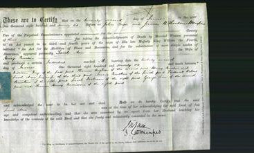 Deed by Married Women - Sarah Ann Burton-Original Ancestry