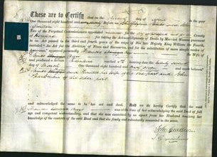 Deed by Married Women - Frances Biggs-Original Ancestry