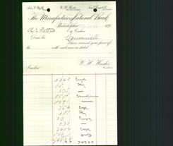 Bank Letterhead - Manufacturers National Bank