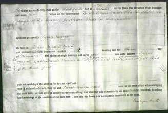 Deed by Married Women - Sarah Maria Grunt-Original Ancestry