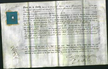 Deed by Married Women - Elizabeth Sherring, Eliza Nicholas and Emma Shepherd-Original Ancestry