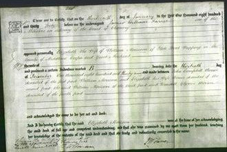 Deed by Married Women - Elizabeth Morrison-Original Ancestry