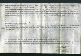 Deed by Married Women - Sarah Gash-Original Ancestry