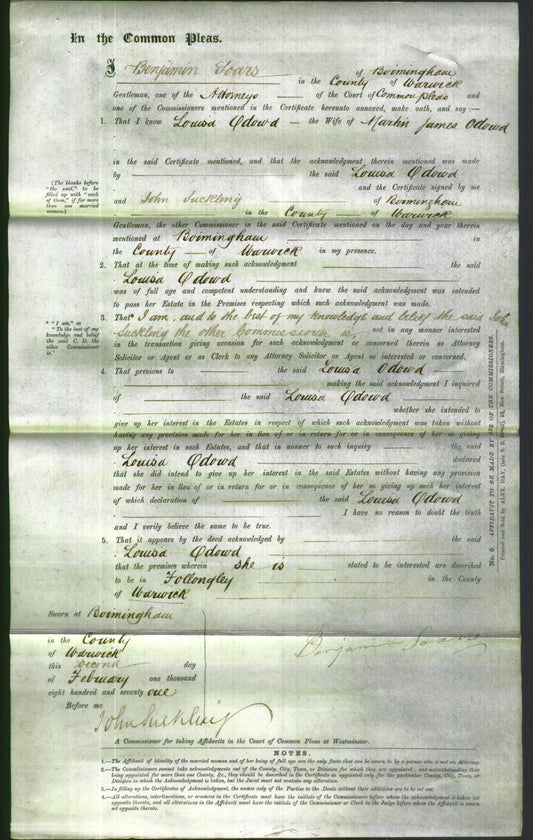 Court of Common Pleas - Louisa O'Dowd