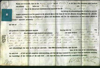 Deed by Married Women - Sarah Arnold-Original Ancestry