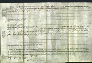 Deed by Married Women - Sarah Dodds-Original Ancestry