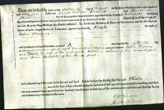 Deed by Married Women - Phobe Thomas-Original Ancestry