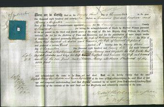 Deed by Married Women - Elizabeth Sherring, Eliza Nicholas and Emma Shepherd-Original Ancestry