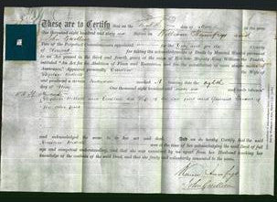 Deed by Married Women - Caroline Bethell-Original Ancestry
