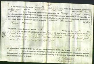Deed by Married Women - Sarah Maachah Warren-Original Ancestry