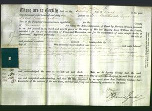 Deed by Married Women - Elizabeth Hulland, Mary Ann Hoggarth and Margaret Kendall-Original Ancestry