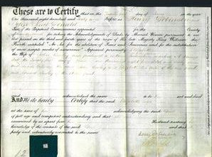 Deed by Married Women - Elizabeth Bewley-Original Ancestry