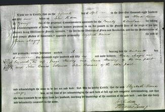 Deed by Married Women - Elizabeth Baines Magog-Original Ancestry