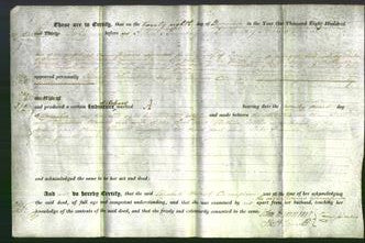 Deed by Married Women - Elizabeth Harriet Champion-Original Ancestry