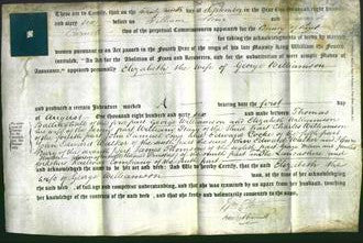 Deed by Married Women - Elizabeth Williamson-Original Ancestry