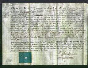 Deed by Married Women - Sarah Belinda Ward Farbrother-Original Ancestry