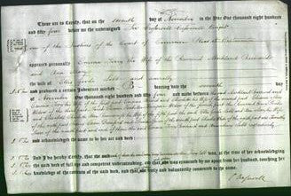 Deed by Married Women - Emma Terry Barnard and Ann Mary Lobb-Original Ancestry