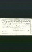 Wakefield, Massachusetts Payment Voucher - Eddie Withaw-Original Ancestry
