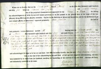 Deed by Married Women - Ann Isabella Hollis-Original Ancestry