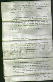 Deed by Married Women - Sophia Burman-Original Ancestry