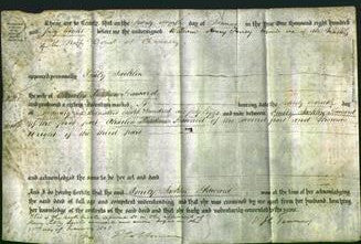 Deed by Married Women - Emily Jacklin Haward-Original Ancestry