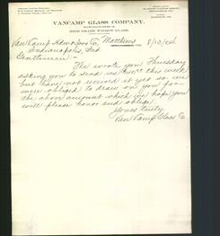 Letterhead - VanCamp Glass Company