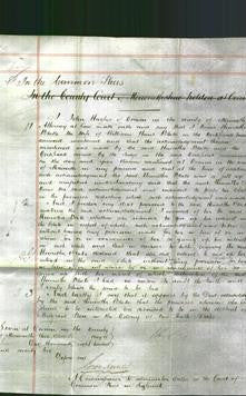 Court of Common Pleas - Harrietta Blake-Original Ancestry