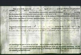 Deed by Married Women - Martha Anne Randall-Original Ancestry