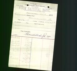 Bank Letterhead - First National Bank