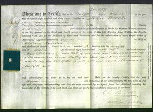 Deed by Married Women - Agnes Kniveton-Original Ancestry